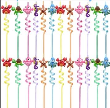 Themed Party Drinking Straws
